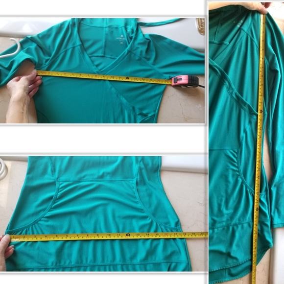 SOLD Athleta Wick-It Wader Coverup Teal Fiji Green - Picture 6 of 7